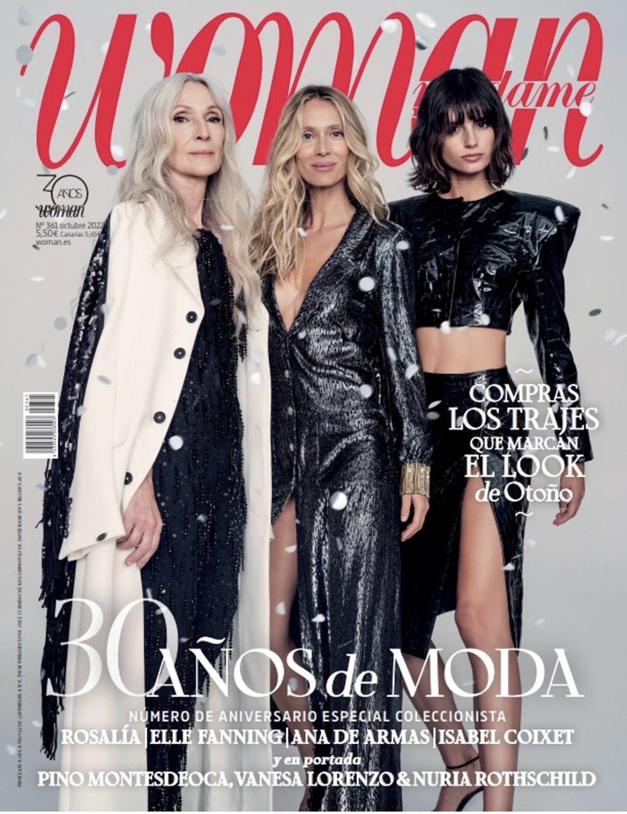Pino Montesdeoca con nuestro bolso en el 30 aniversario de la revista Woman