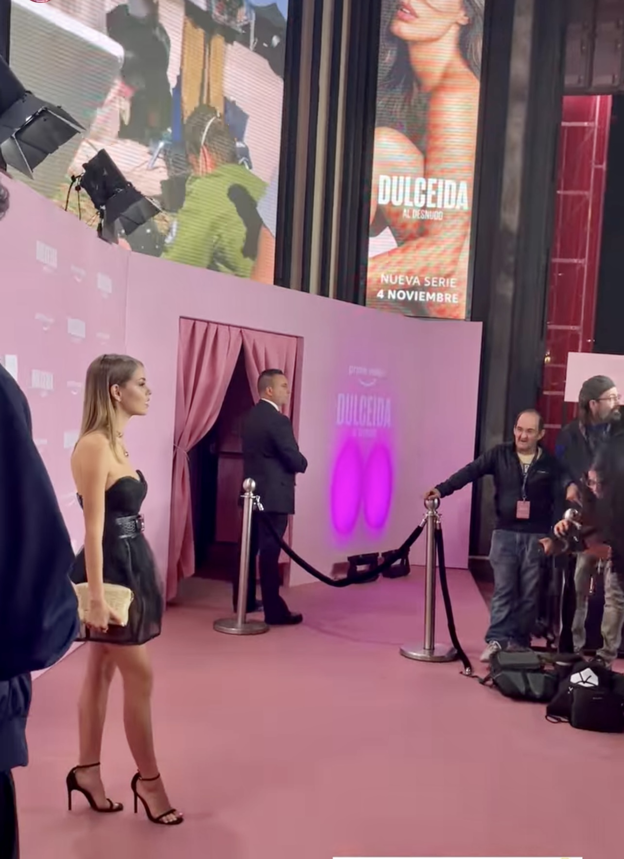 Nerea Rodríguez en la Premier de la Docuserie de Dulceida con nuestro Parenzo Anna